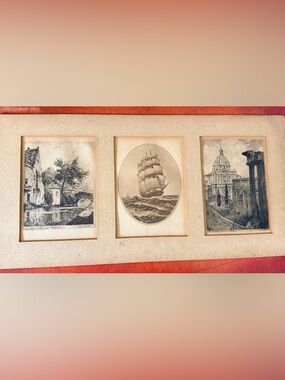 Vintage United States Lines Menu Art Ocean Liner Ephemera Mid Century Nautical